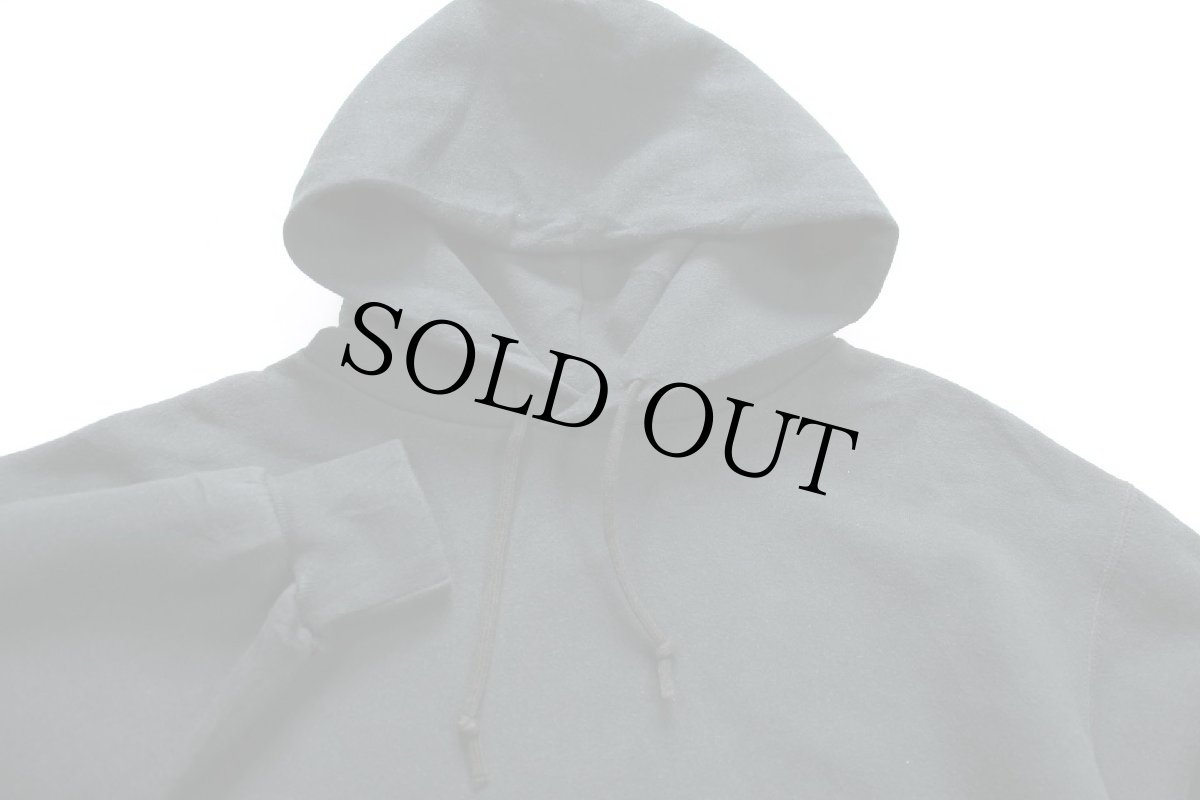 画像3: 90s USA製 RUSSELLラッセル 無地 スウェットパーカー 黒 M★フーディー ブランク (3)