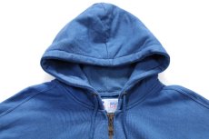 画像3: 90s USA製 RUSSELLラッセル スウェット ジップパーカー ブルーグレー XXL★特大 フーディー ブランク (3)