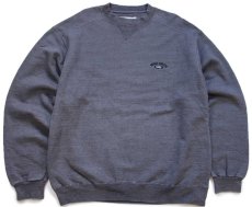 画像1: 90s USA製 RUSSELL ATHLETIC 1902 ラッセル ロゴ刺繍 前V スウェット グレー XL (1)