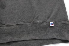 画像5: 90s メキシコ製 RUSSELLラッセル 無地 前V スウェット 杢グリーングレー LT★ブランク (5)