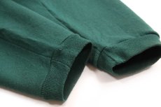 画像6: 90s USA製 RUSSELLラッセル 無地 ヘンリーネック スウェット 緑 XL★ブランク (6)