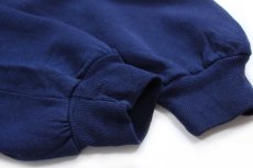 画像6: 90s USA製 RUSSELLラッセル 無地 前V スウェット 紺 XL★ブランク (6)