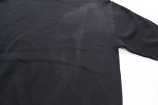 画像6: 90s USA製 RUSSELLラッセル 無地 前V スウェット 黒 フェード XL★ブランク (6)