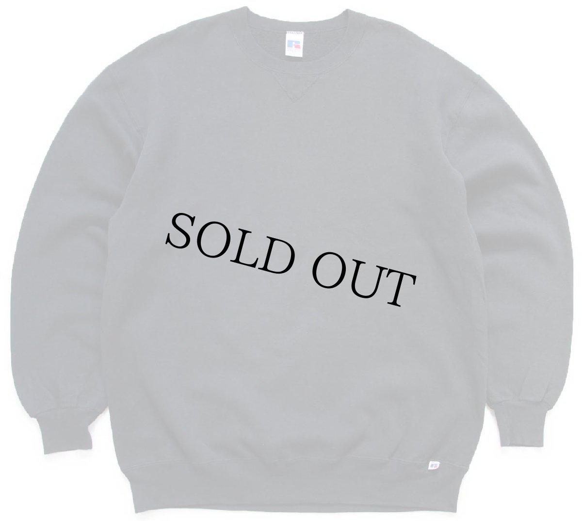 画像1: 90s USA製 RUSSELLラッセル 無地 前V スウェット 黒 XLT★ブランク (1)