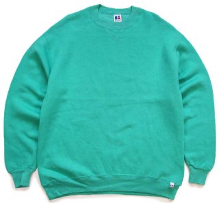 90s USA製 RUSSELLラッセル 無地 前V スウェット ブラウンベージュ L