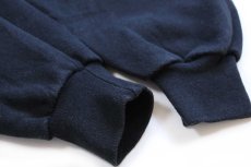 画像5: 90s USA製 RUSSELLラッセル 無地 前V スウェット 黒 L★ブランク (5)