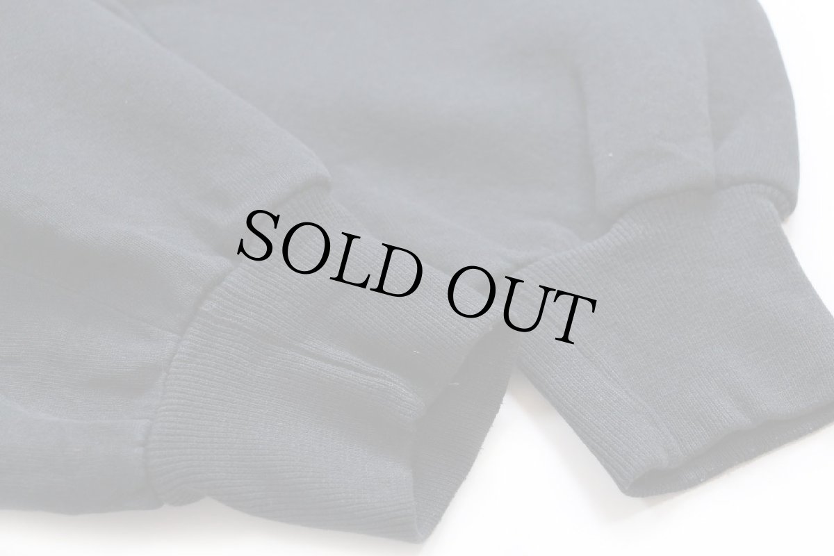 画像6: 90s USA製 RUSSELLラッセル 無地 前V スウェット 黒 XLT★ブランク (6)