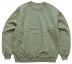 画像2: 90s メキシコ製 PLUMA BY RUSSELLラッセル 無地 スウェット 薄緑 L★ブランク (2)