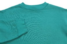画像3: 80s USA製 RUSSELLラッセル 無地 スウェット エメラルドグリーン M★ブランク (3)