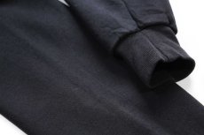 画像5: 90s USA製 RUSSELLラッセル 無地 前V スウェット 黒 フェード XL★ブランク (5)