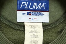 画像4: 90s メキシコ製 PLUMA BY RUSSELLラッセル 無地 スウェット 薄緑 L★ブランク (4)
