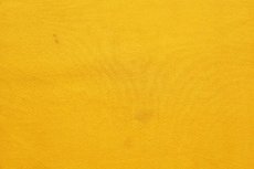 画像6: 90s USA製 RUSSELLラッセル 無地 前V スウェット 濃黄 L★ブランク (6)