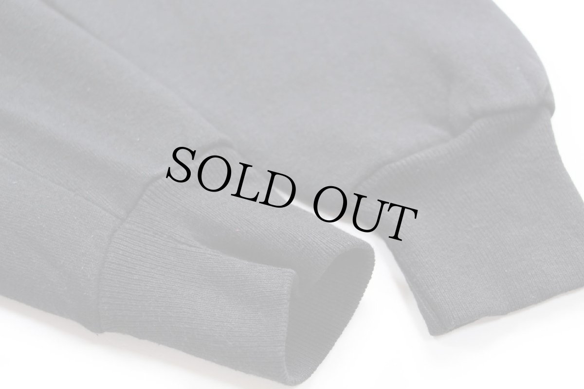 画像6: 90s USA製 RUSSELLラッセル 無地 前V スウェット 黒 M★ブランク (6)