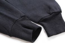 画像6: 90s USA製 RUSSELLラッセル 無地 前V スウェット 黒 M★ブランク (6)