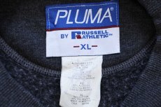 画像4: 90s メキシコ製 PLUMA BY RUSSELLラッセル 無地 スウェット チャコールグレー XL★ブランク (4)
