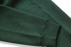 画像6: 80s USA製 RUSSELLラッセル 無地 前V スウェット 緑 L★ブランク (6)