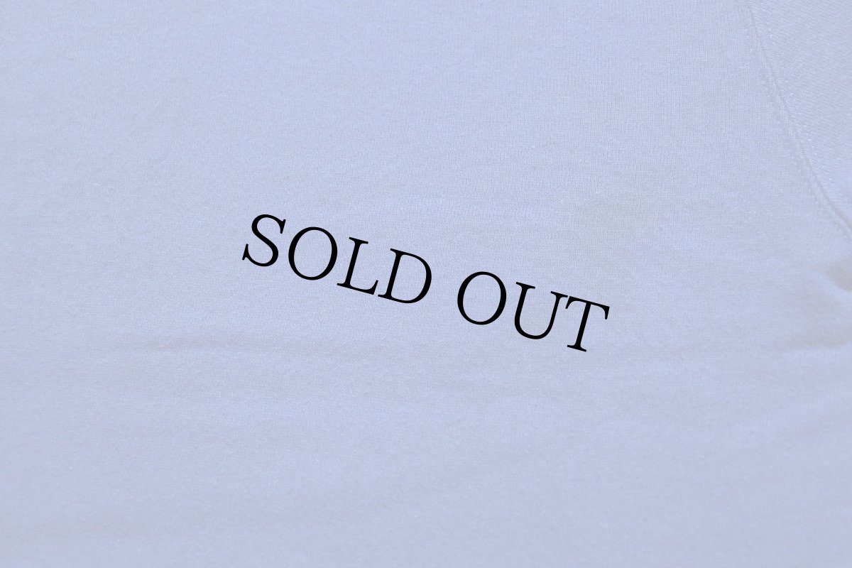 画像6: 80s USA製 RUSSELLラッセル 無地 前V スウェット 青 L★ブランク (6)