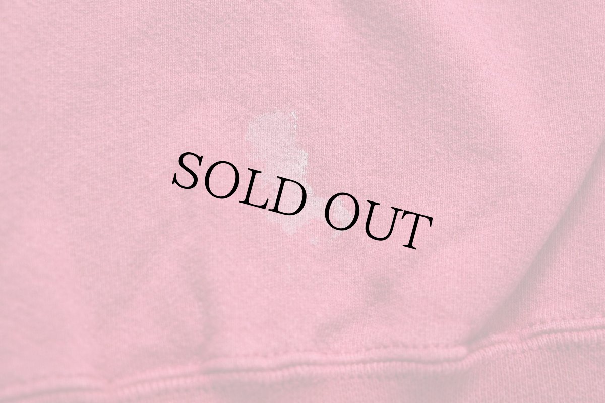 画像6: 90s USA製 RUSSELLラッセル 無地 前V スウェット ワインレッド フェード M★ブランク (6)