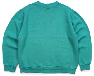 90s USA製 RUSSELLラッセル 無地 前V スウェット 紺 XL☆ブランク