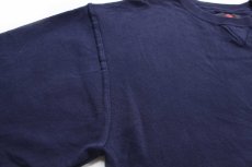 画像5: 90s メキシコ製 Member's Mark BY RUSSELLラッセル 無地 前V スウェット 紺 L★ブランク (5)