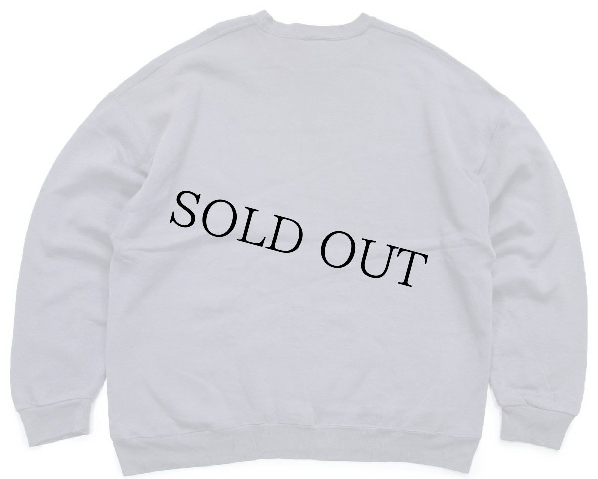 画像2: 90s メキシコ製 RUSSELLラッセル 無地 前V スウェット ネイビーグレー XXL★特大 ブランク (2)