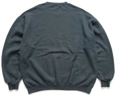 画像2: 90s USA製 RUSSELLラッセル 無地 前V スウェット グリーングレー XXL★特大 ブランク (2)