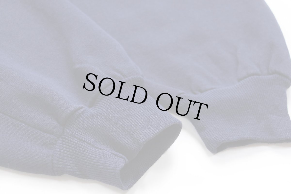 画像6: 90s USA製 RUSSELLラッセル 無地 前V スウェット 紺 XL★ブランク (6)