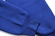 画像5: 80s USA製 RUSSELLラッセル 無地 前V スウェット 青 L★ブランク (5)