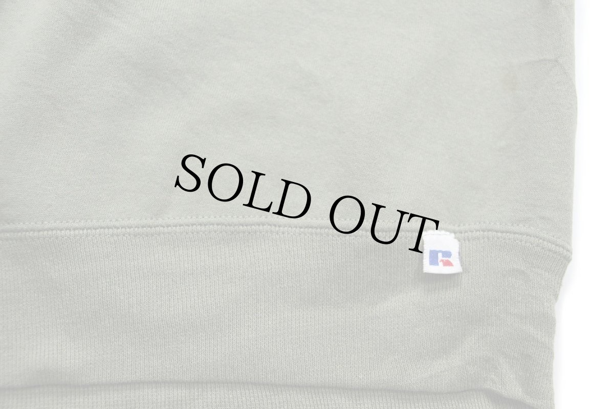 画像5: 90s USA製 RUSSELLラッセル 無地 前V スウェット 薄緑 XL★ブランク (5)