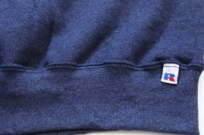 画像5: 90s メキシコ製 RUSSELLラッセル 無地 前V スウェット 杢ネイビー L★ブランク (5)