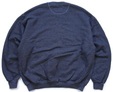 画像2: 90s メキシコ製 PLUMA BY RUSSELLラッセル 無地 スウェット チャコールグレー XL★ブランク (2)