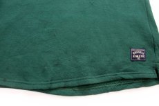 画像5: 90s USA製 RUSSELLラッセル 無地 ヘンリーネック スウェット 緑 XL★ブランク (5)