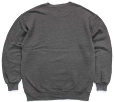 画像2: 90s メキシコ製 RUSSELLラッセル 無地 前V スウェット 杢グリーングレー LT★ブランク (2)