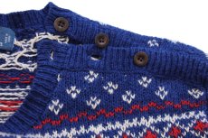 画像5: 00s ポロ ラルフローレン ノルディック柄 コットン×リネンニット セーター (5)