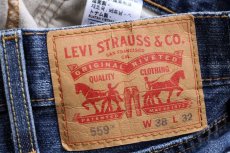 画像5: Levi'sリーバイス 559 USED加工 デニムパンツ W38 L32★SDP4376 (5)