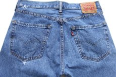 画像5: Levi'sリーバイス 505 ダメージ デニムパンツ W32 L32★SDP4375 (5)