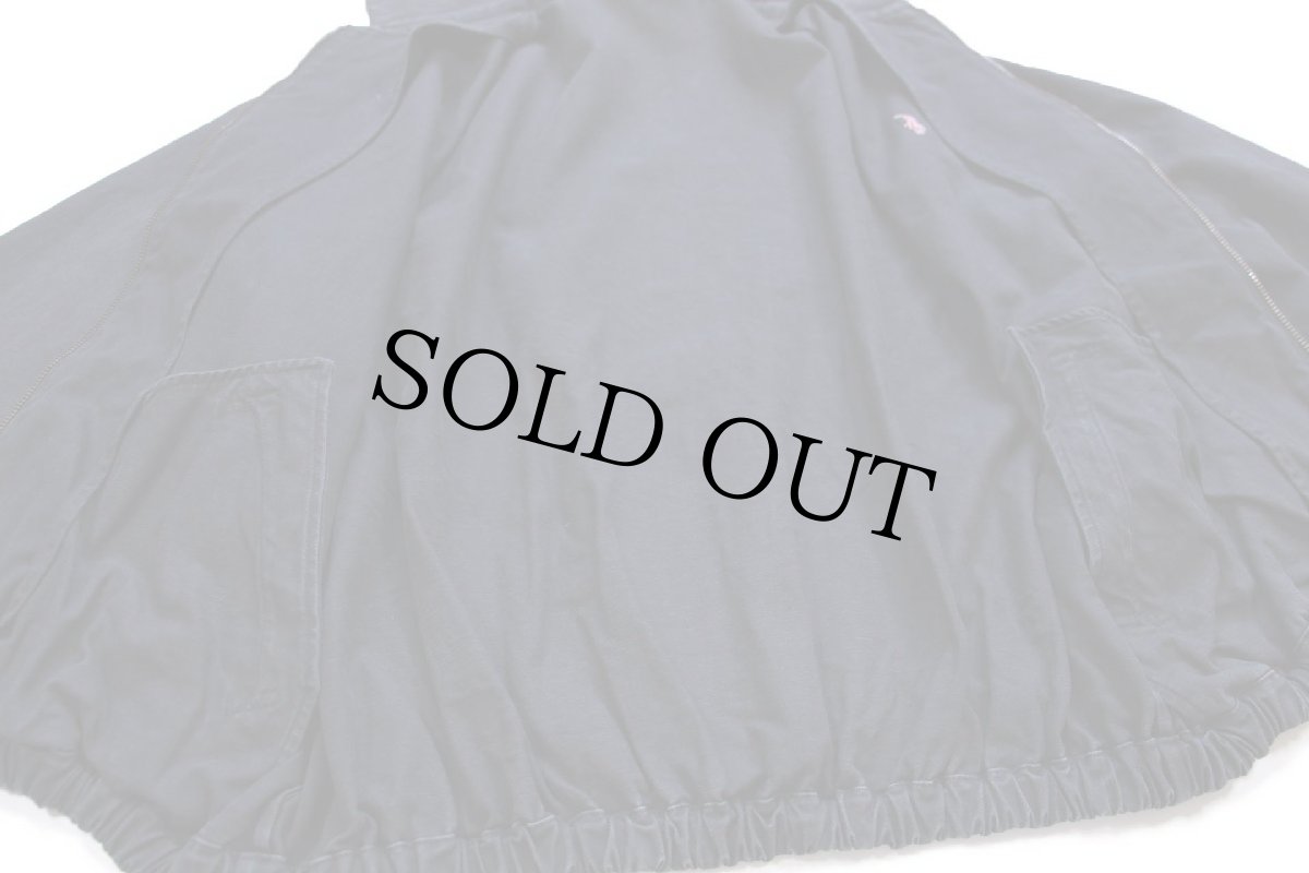 画像5: 90s ポロ ラルフローレン ワンポイント チンスト付き コットンジャケット 黒 フェード M (5)