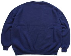 画像2: 90s USA製 RUSSELLラッセル BARDSTOWN 刺繍 前V スウェット 紺 XXXXL★超特大 (2)