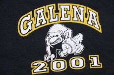 画像4: 00s メキシコ製 RUSSELLラッセル GALENA 2001 スウェットパーカー 黒 XXL★特大 フーディー (4)