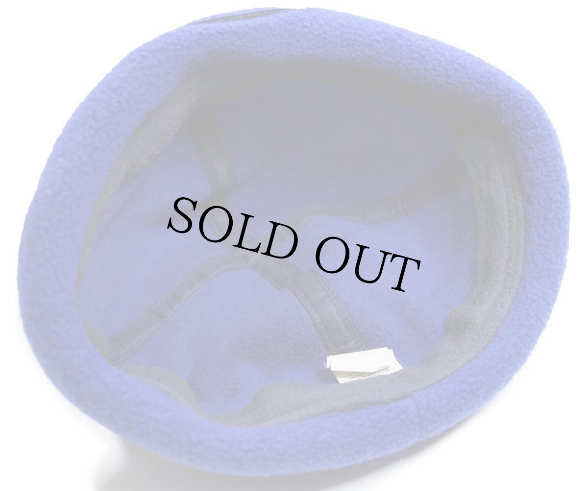 画像4: 00s patagoniaパタゴニア オーバルロゴ刺繍 フリースキャップ 青 M (4)