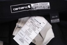 画像6: 新品★carharttカーハート ダブルニー ダック地 ペインターパンツ 黒 W38 L30 (6)