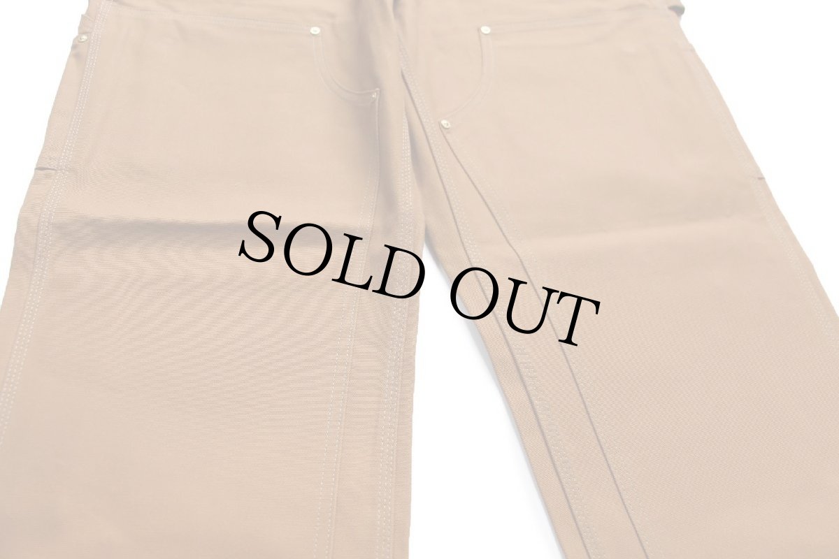 画像7: 新品★carharttカーハート ダブルニー ダック地 ペインターパンツ 茶 W32 L30 (7)