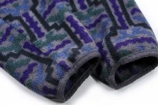 画像6: 90s USA製 patagoniaパタゴニア Tehuelchesテウェルチェ 総柄 フリース スナップT S★雪なしタグ (6)