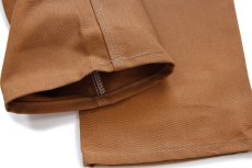 画像8: 新品★USA製 carharttカーハート ダブルニー ダック地 ペインターパンツ 茶 W30 L30 (8)