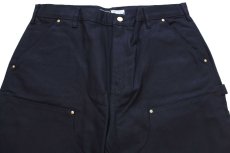 画像4: 新品★carharttカーハート ダブルニー ダック地 ペインターパンツ 黒 W38 L30 (4)