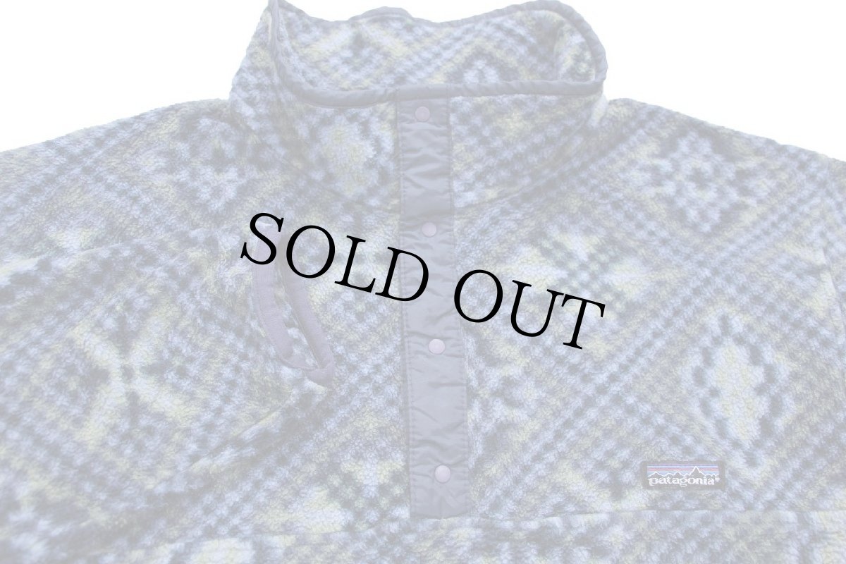 画像3: 90s USA製 patagoniaパタゴニア Mosaicモザイク 総柄 フリース スナップT L (3)