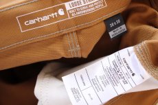 画像6: 新品★carharttカーハート ダブルニー ダック地 ペインターパンツ 茶 W38 L30 (6)