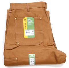 新品☆carharttカーハート ダブルニー ダック地 ペインターパンツ 茶