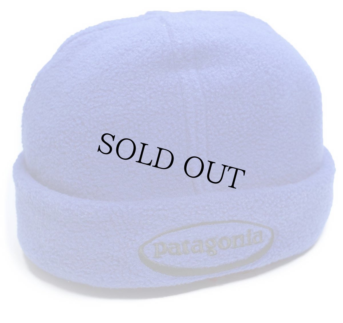 画像1: 00s patagoniaパタゴニア オーバルロゴ刺繍 フリースキャップ 青 M (1)