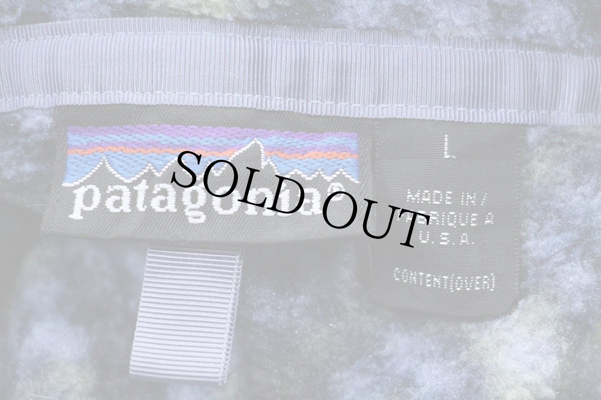 画像4: 90s USA製 patagoniaパタゴニア Mosaicモザイク 総柄 フリース スナップT L (4)